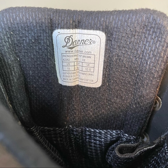 DANNER Pronghorn 8" Brown Gore-tex Mens Boots Sz 11/11.5 Leather Hunting Outdoor - Picture 8 of 12